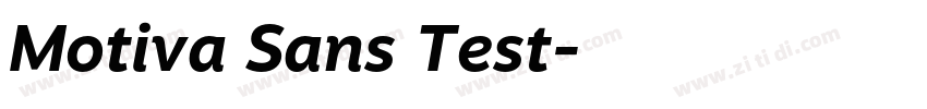 Motiva Sans Test字体转换 Motiva Sans Test字体转换